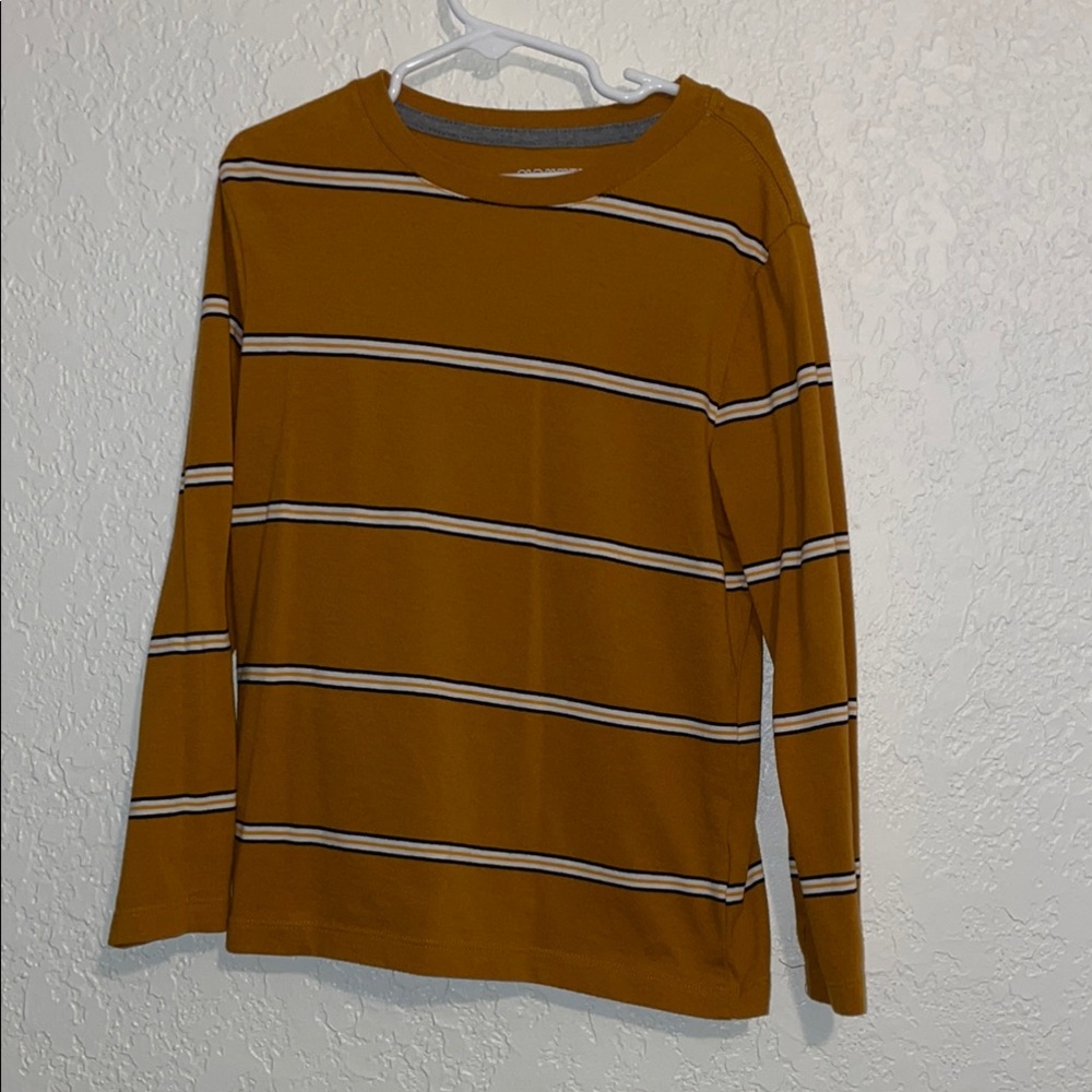 Mustard Striped long sleeve tee